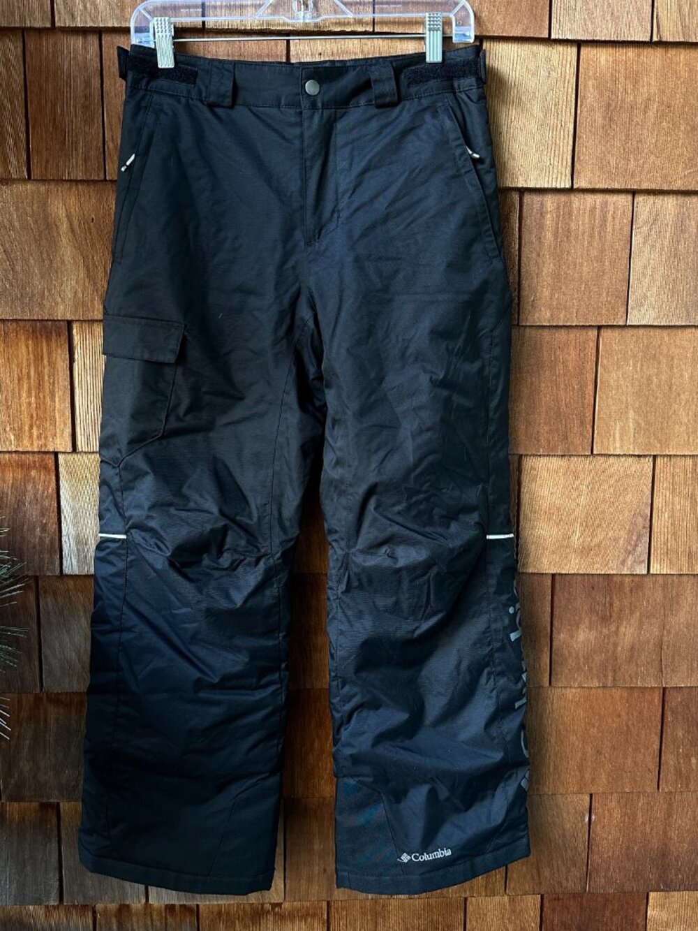 Like New Columbia Bold Black Omni-Heat Insulated Snow Pants in Youth Large